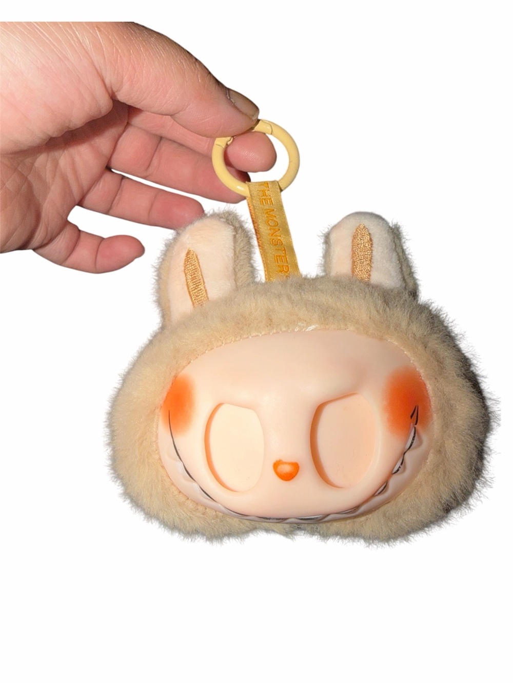 Labubu Head Plush Keychain